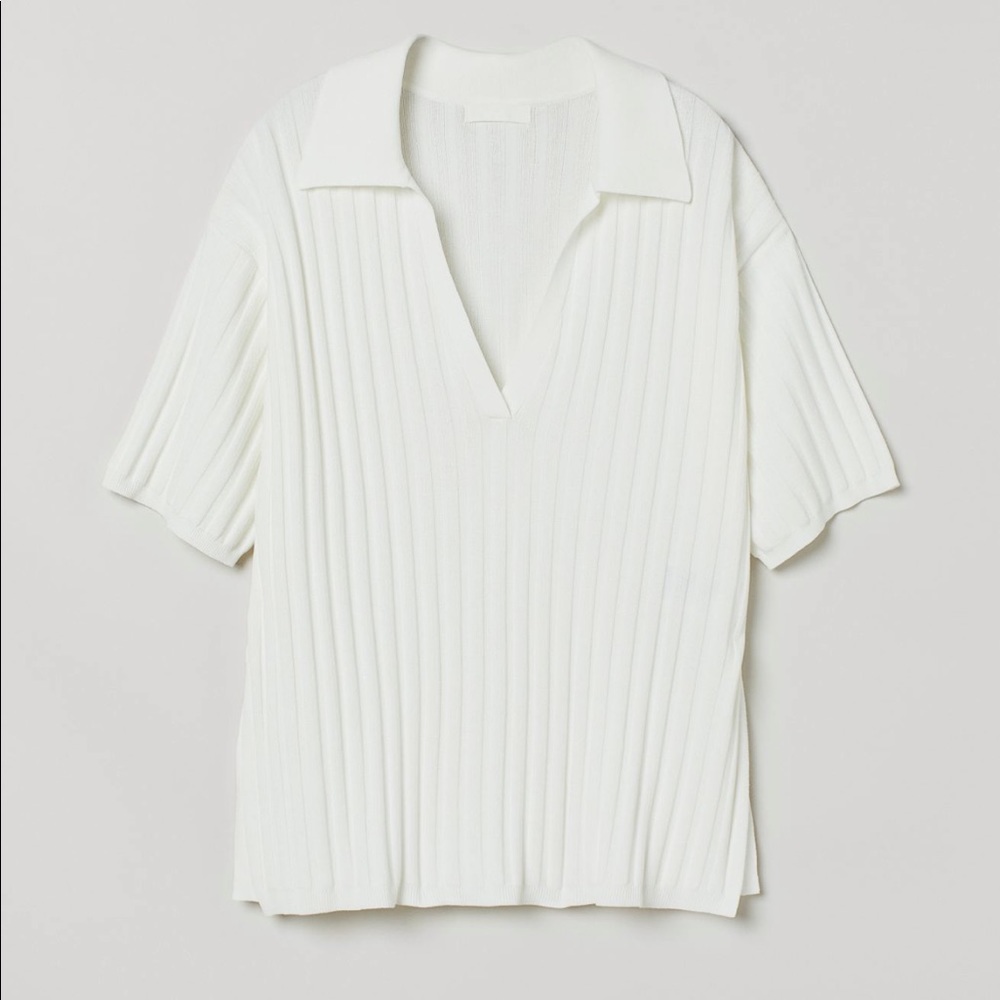 H&M ribbed short set